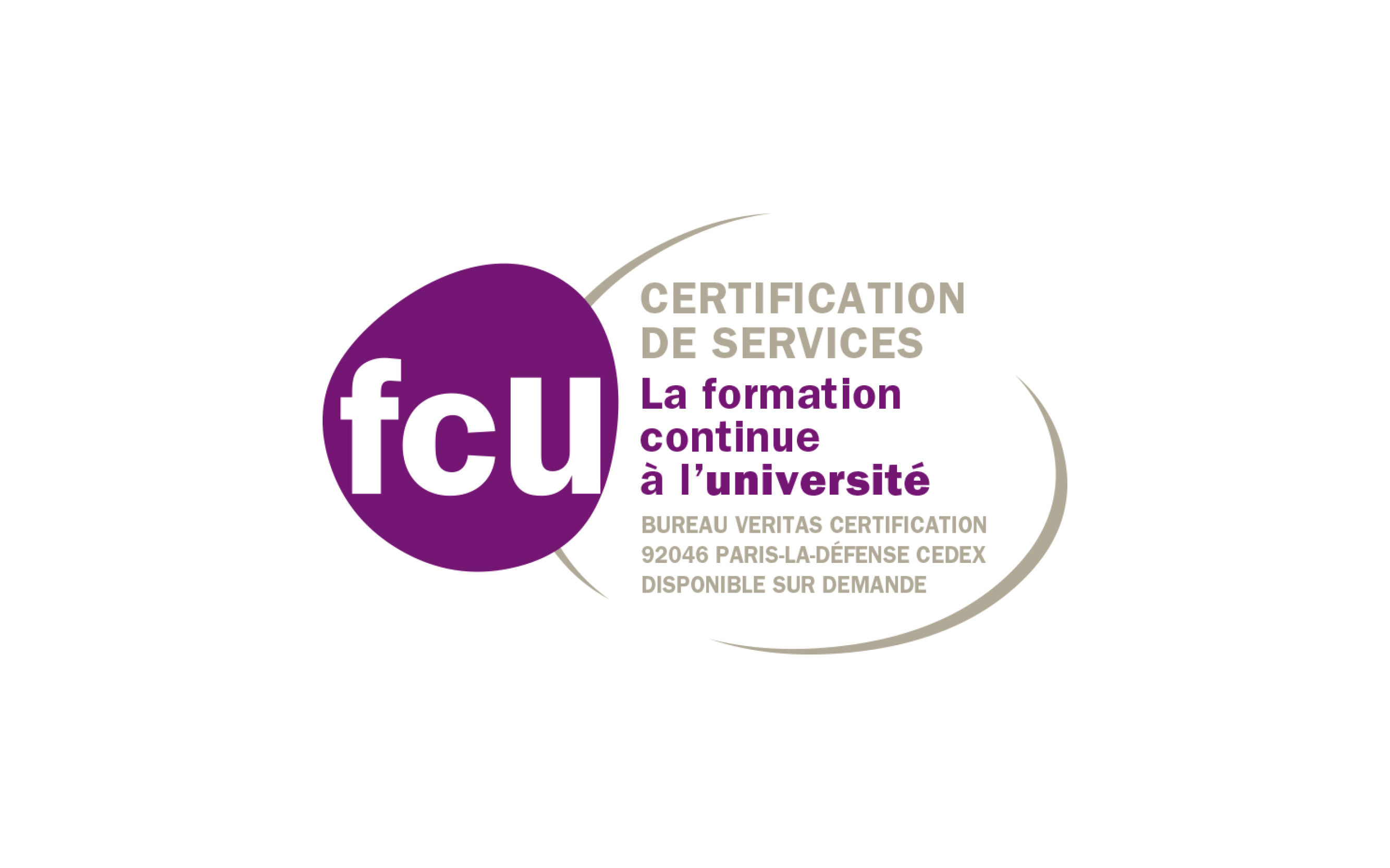 Logo certification qualité FCU (Formation continue à l'université)